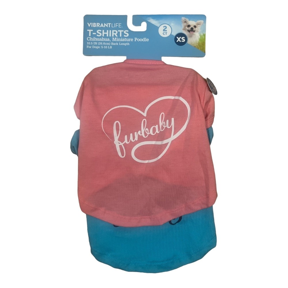 DOG CLOTHING t-shirt 2pk VIBRANT LIFE